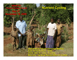 Nutrient Cycling - iowa state nrem