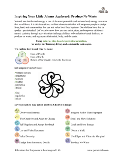 Inspiring Your Little Johnny Appleseed: Produce No Waste