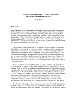 Exploring the Turbulent 1960`s Through a Novel Study