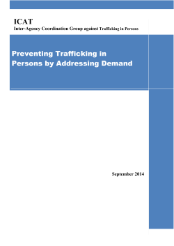 Preventing Trafficking in Persons by Discouraging Demand