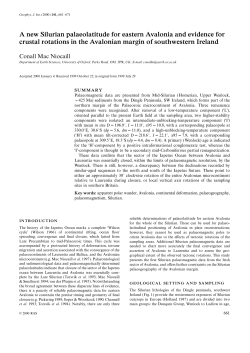 A new Silurian palaeolatitude for eastern Avalonia and evidence for