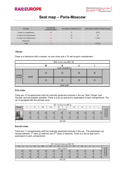 Seat map – Paris-Moscow - Voyages-sncf