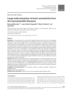 Large-scale extraction of brain connectivity from