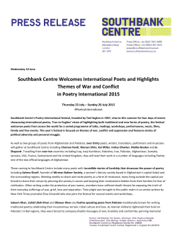 Southbank Centre Welcomes International Poets and Highlights