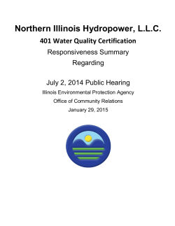 Northern Illinois Hydropower, LLC