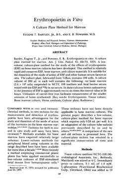 Erythropoietin in Vitro