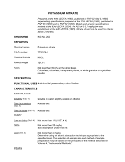 POTASSIUM NITRATE