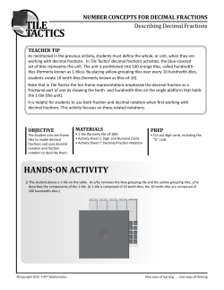 tile tactics - KP Mathematics