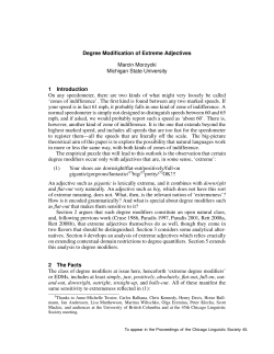 Degree Modification of Extreme Adjectives