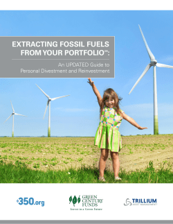 Divesting Fossil-Fuels - Divest