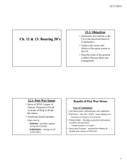 US History Ch 12 and 13