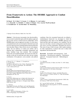 From Framework to Action: The DESIRE Approach - Library