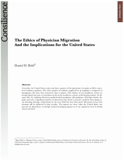 The Ethics of Physician Migration And the Implications for the United