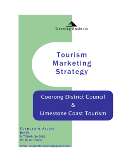 Tourism Marketing Strategy