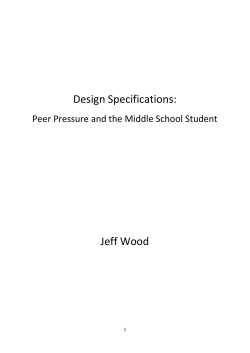 Peer Pressure Design Specifications