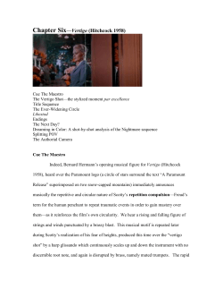 Chapter Six&mdash;Vertigo (Hitchcock 1958)
