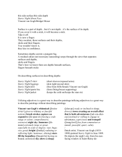 this side surface/this side depth Starry Night/About Face Vincent van