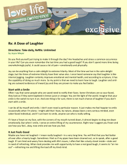 Rx: A Dose of Laughter - Joyce Meyer Ministries