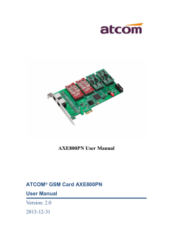 AX4E-Centos5.4-Dahdi-User Manual-V1.0-EN
