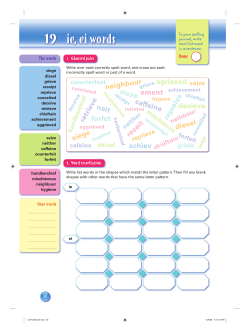 19 ie, ei words