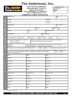 COMMERCIAL CREDIT APPLICATION SEE