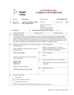 september 2003 curriculum guidelines
