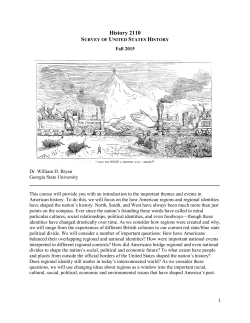 History 2110 - William D. Bryan