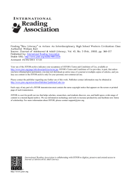 Finding "New Literacy" in Action: An Interdisciplinary High School