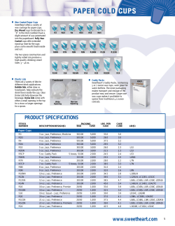 product specifications