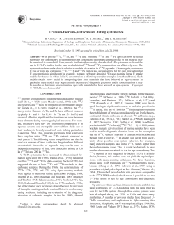 Uranium-thorium-protactinium dating systematics