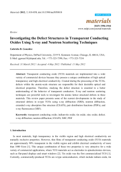 Investigating the Defect Structures in Transparent