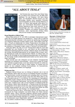 all about tesla - Tesla Society Schweiz