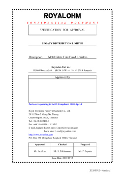Metal Glaze Film Fixed Resistors