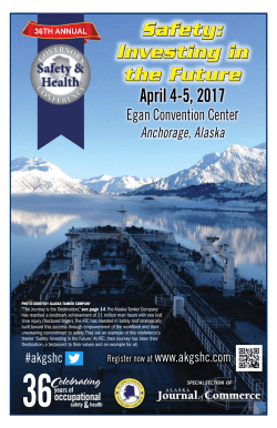 Safety: Investing in the Future Safety: Investing in the Future