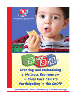 Creating and Maintaining a Wellness Environment