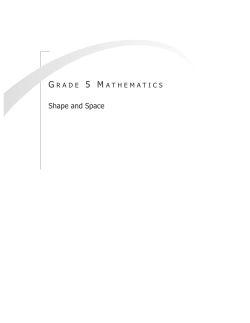 Grade 5 Math Shape and Space Section