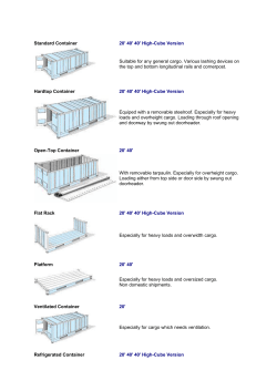 Standard Container 20` 40` 40` High