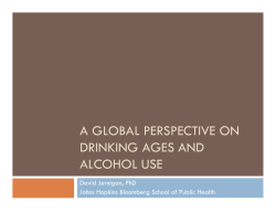 A Global Perspective on Drinking ages and Alcohol use