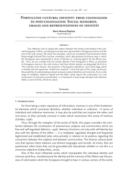Portuguese cultural identity: from colonialism to post