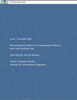 Reassessing the Evidence of an emerging Yen Block in North and