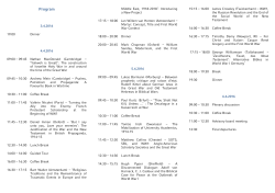 Program - Neues Testament 2