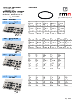 Assorti O-rings NBR70 -FPM 75 Jointing sheets O