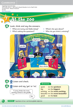 7 At the zoo - Assets - Cambridge University Press