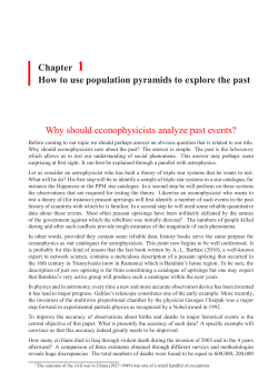 Chapter 1: How to use population pyramids to explore the past