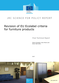 Revision of EU Ecolabel criteria for furniture products