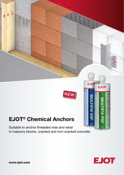 EJOT® Chemical Anchors