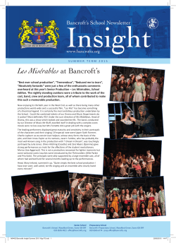 Les Mis&eacute;rables at Bancroft`s