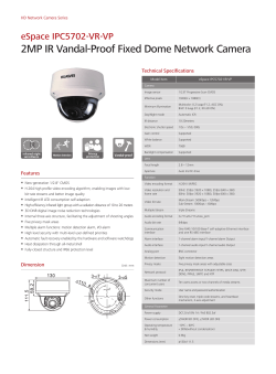 2MP IR Vandal-Proof Fixed Dome Network Camera