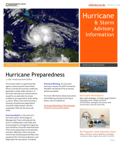 Hurricane - The University of North Carolina at Pembroke