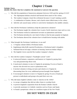 Chapter 2 Exam